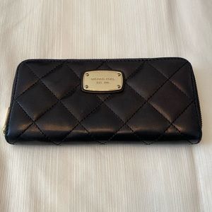 Michael Kors Lambskin Quilted Leather Wallet